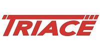 Triace logo in bold red letters, representing the brand identity and visual branding elements of Triace.