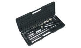 Socket Set 52pc 1/4" & 1/2"Sq Drive 6pt WallDrive® Metric