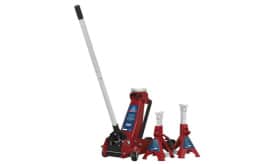 Trolley Jack 3t Standard Chassis with Axle Stands (Pair)