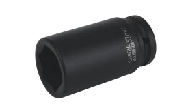 32mm chrome molybdenum socket tool for automotive and mechanical applications, featuring a durable black finish.