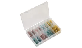 Adhesive Lined Heat Shrink Terminal Assortment 142pc Blue, Red & Yellow