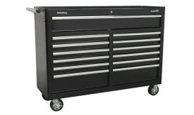 Rollcab 13 Drawer with Ball Bearing Runners - Black