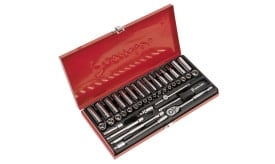 Premier Metric/Imperial Socket Set 1/4"Sq Drive 41pc