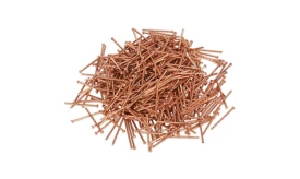 Bulk pack of copper nails, 1000 pieces, suitable for various construction and DIY projects, durable and corrosion-resistant.