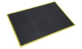 Interlocking Comfort Workshop Mat Set 1240 x 1825mm with Hi-Vis Edges