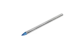A sleek metal pen with a blue tip, ideal for writing and drawing, featuring a modern design and durable construction.