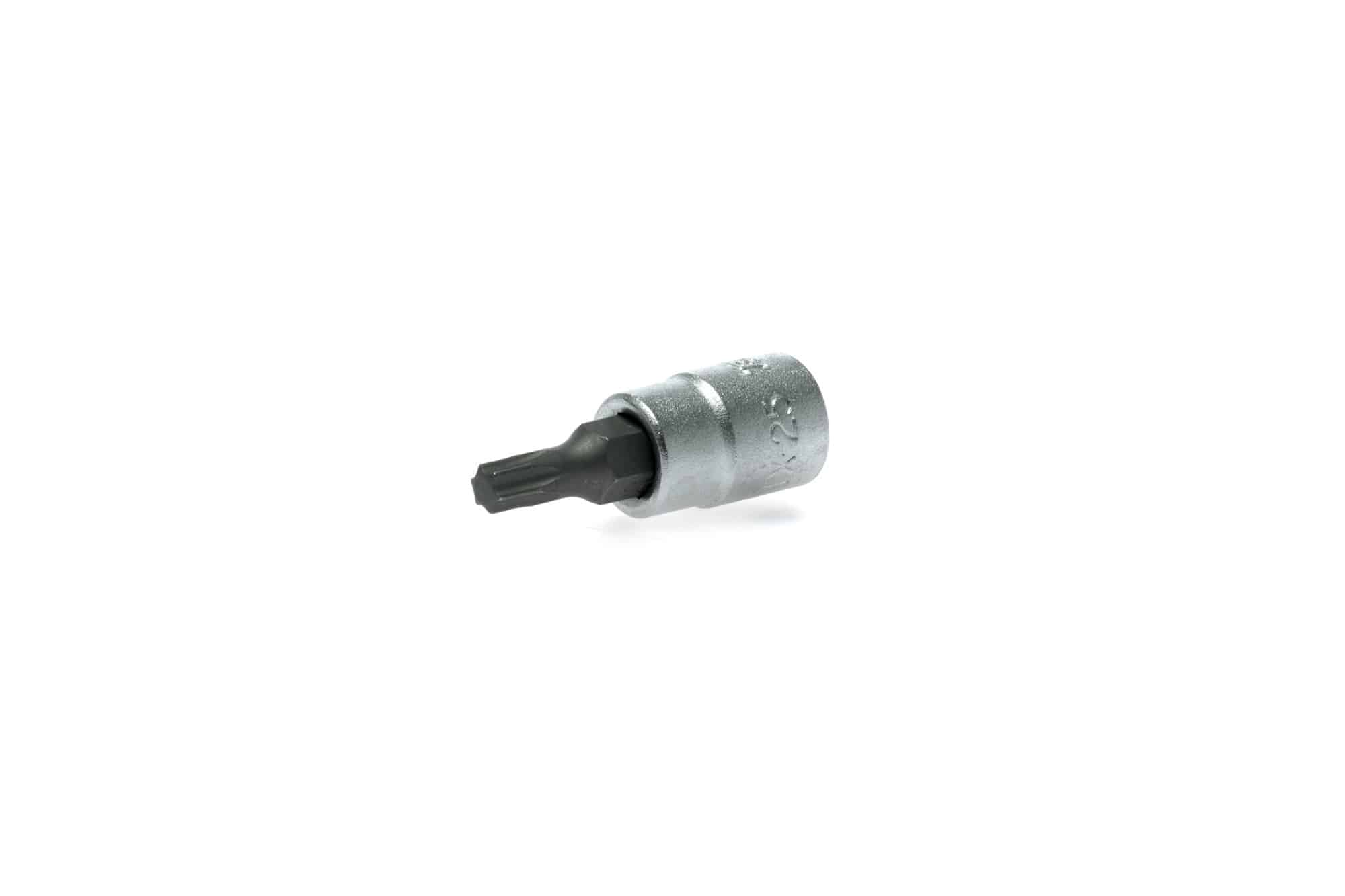 Hex socket bit designed for power tools, featuring a durable steel construction and a standard size for various applications.