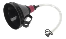 Valved Funnel with Flexible Spout