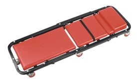 Creeper/Seat Steel with 7 Wheels & Adjustable Head Rest