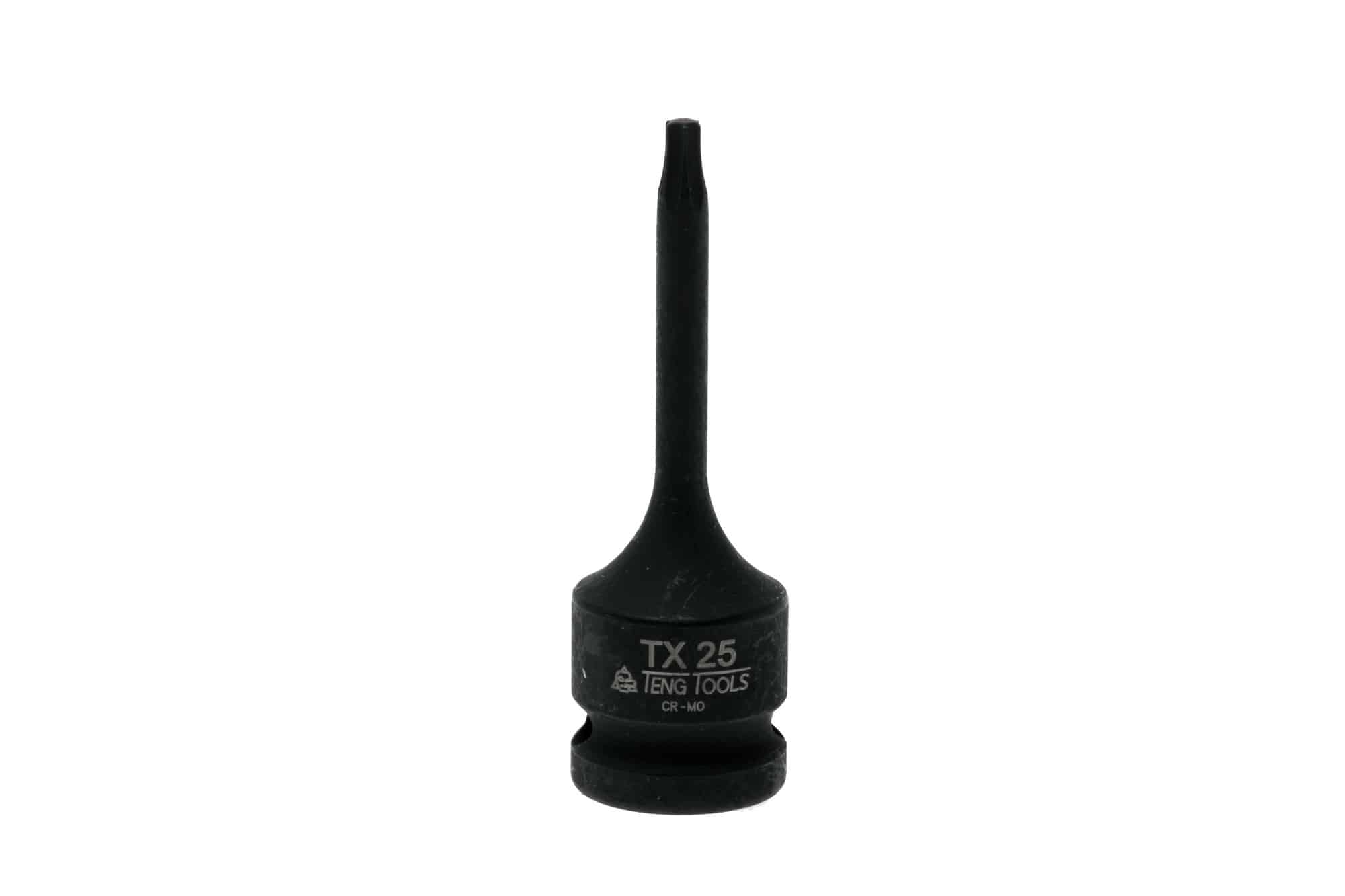 TX 25 screwdriver bit from Teng Tools, designed for precision fastening and durability, suitable for various applications.