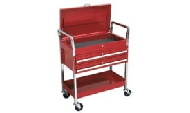 Trolley 2-Level Heavy-Duty with Lockable Top