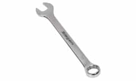 Siegen 28mm chrome spanner wrench with polished finish, ideal for mechanical tasks and repairs.