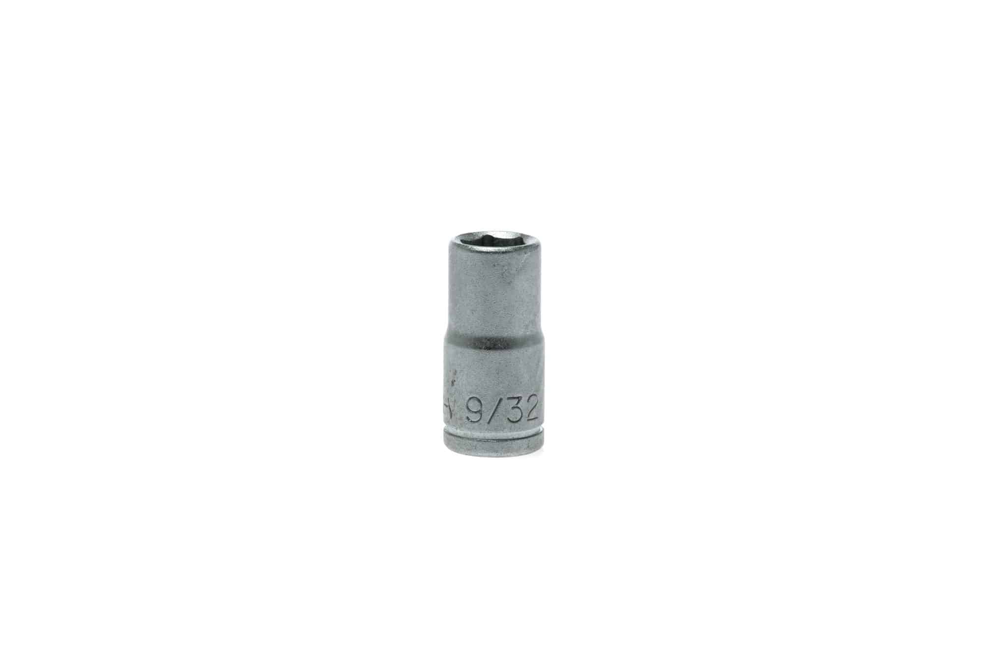 9/32 inch socket tool for automotive and mechanical applications, made of durable steel for enhanced strength and longevity.