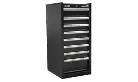 Hang-On Chest 8 Drawer with Ball Bearing Runners - Black
