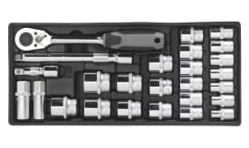 Tool Tray with Socket Set 26pc 1/2"Sq Drive (Comfort Grip)