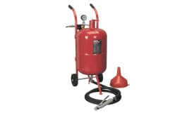 Shot Blaster with Water Trap & Wheels 37ltr