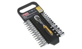 Socket & Socket Bit Set 27pc 1/4"Sq Drive 6pt WallDrive® Metric