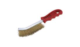 Wire Brush Brassed Steel Plastic Handle