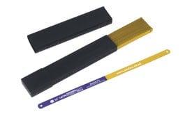 Safety Superfine Wire Comb Set with protective case, featuring a yellow comb and a black cover for safe storage.