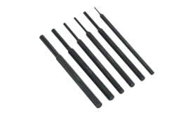 Set of six precision pick tools for various applications, featuring different sizes and shapes for detailed work.