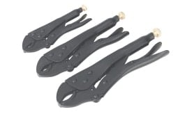 Locking Pliers Set 3pc Rust Resistant