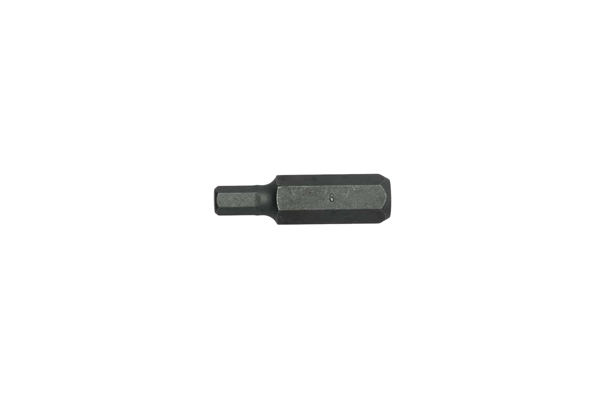 6mm hex shank screwdriver bit for power tools, durable and high-quality steel construction for efficient fastening.