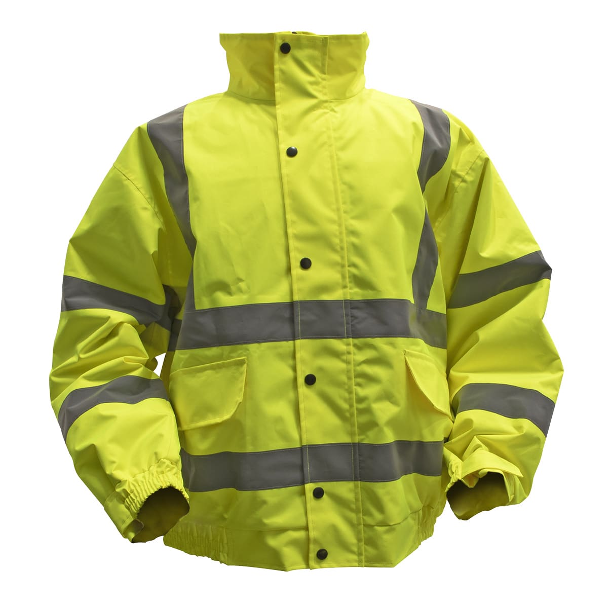 Hi-Vis Yellow Jacket with Quilted Lining & Elastic Waist - L - Triace