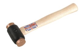 Copper Faced Hammer 1.75lb Hickory Shaft