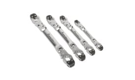 Brake Pipe Spanner Set 4pc Ratcheting