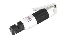 Electric fabric cutting tool with ergonomic design and safety features, ideal for precise cutting of various fabrics.
