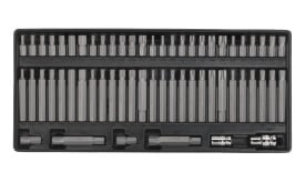 Tool Tray with Security TRX-Star/Hex/Ribe/Spline Bit Set 60pc