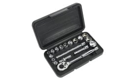 Socket Set 18pc 3/8"Sq Drive 6pt WallDrive® Metric