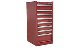 Hang-On Chest 8 Drawer with Ball Bearing Runners - Red