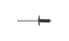 Aluminium Rivet Black Large Flange 3.2 x 10mm Pack of 200
