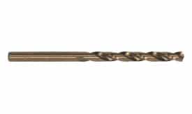 High-speed steel twist drill bit with a spiral design, suitable for various drilling applications.