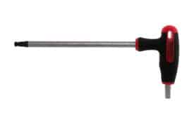 Teng Tools T-handle hex key with a 8mm size, featuring a long shaft and ergonomic grip for improved torque and comfort.