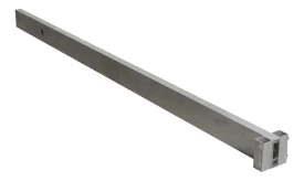 Stainless steel support beam measuring 2 metres, designed for structural applications, featuring a durable finish and precise dimensions.