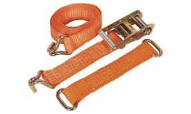 Car Transporter Ratchet Tie Down 50mm x 3mtr Steel Wheel - Single 4500kg Load Test