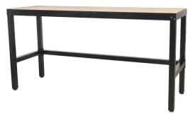 Workbench 1.8mtr Steel with 25mm Wood Top