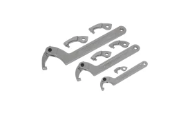 Adjustable C-Spanner - Hook & Pin Wrench Set 11pc