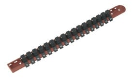 Socket Retaining Rail with 17 Clips 1/2"Sq Drive