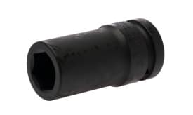 30mm socket tool with a black finish, designed for high torque applications, suitable for automotive and mechanical use.
