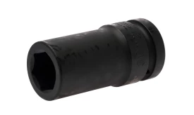 30mm socket tool with a black finish, designed for high torque applications, suitable for automotive and mechanical use.