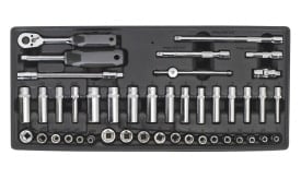 Tool Tray with Socket Set 43pc 1/4"Sq Drive (Comfort Grip)